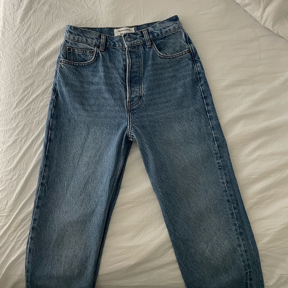 REFORMATION CYNTHIA HIGH RISE STRAIGHT - Picture 6 of 10